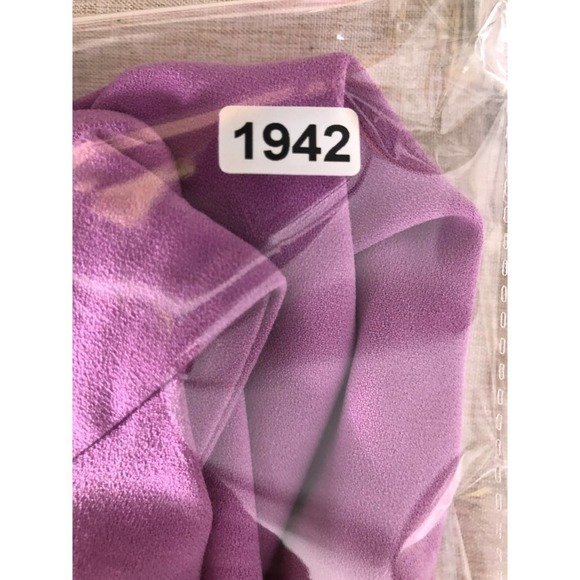 Halston Heritage Strip Back Dress Lilac 8 - Picture 15 of 15
